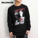 ブギーマン【BOOGEMAN】L/S TEE BLACK ホラー映画 ハロウィン 殺人鬼 映画 MOVIE メンズ レディース Tシャツ 長袖 人気 ロックT コットン アメリカ【ネコポス発送】