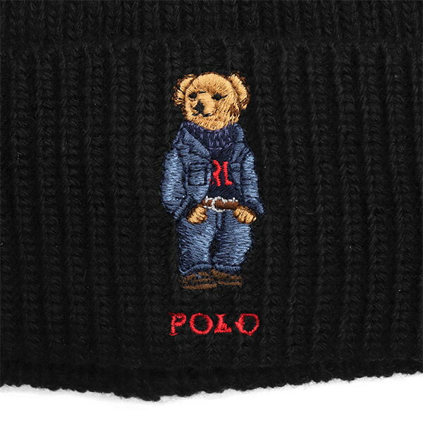 ポロ ラルフローレン 【POLO RALPH LAUREN】ニット帽 ニットキャップ ポロベアー ベアー ビーニー PC0826 くま リブ ユニセックス 男女兼用 【ネコポス発送】