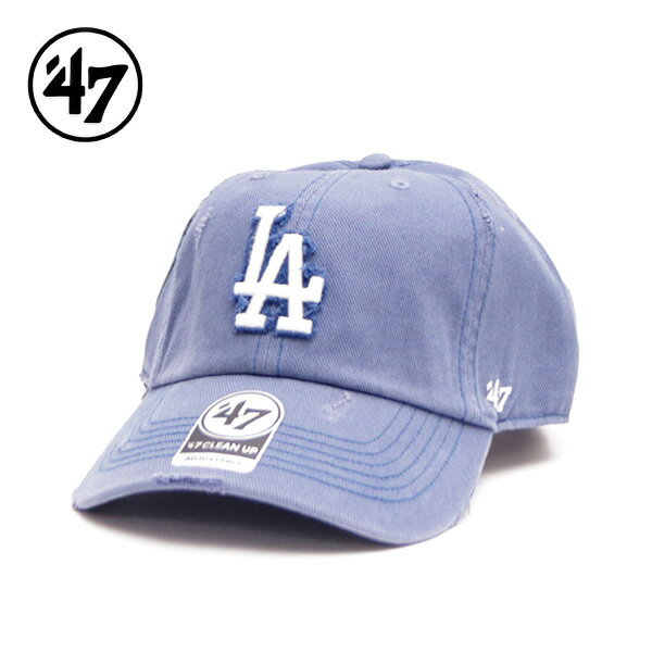 樂天商城 - ’47【フォーティーセブン】14920509 クリーンナップ ロサンゼルス・ドジャース WELL-WORN スリフトブルー CLEAN UP LA Los Angeles Dodgers コットン MLB ダメージ加工 ヴィンテージライク ウォッシュド キャップ 帽子 ユニセックス メンズ レディース【ネコポス発送】