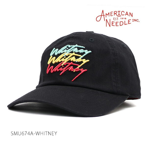 アメリカンニードル【AMERICAN NEEDLE】SMU674A-WHITNEY Ballpark キャップ ホイットニー・ヒューストン Whitney Houston 帽子 ユニセックス メンズ レディース BLACK【ネコポス発送】