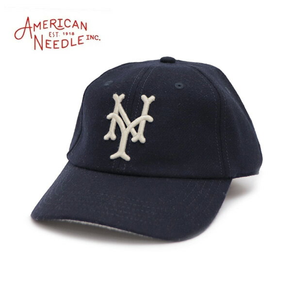樂天商城 - アメリカンニードル【AMERICAN NEEDLE】ウール キャップ ニューヨーク・キューバンズ ニグロリーグ ベースボールキャップ サイズ調節可能 帽子 ネイビー NAVY CAP カジュアル ユニセックス メンズ レディース アウトドア 野球【ネコポス発送】