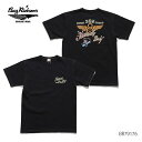 バズリクソンズ【BUZZ RICKSON 039 S】BR79176 SS T-SHIRT 392ND BOMB GROUP Tシャツ 半袖 メンズ レディース ロゴ TEE コットン ミリタリー シンプル 日本製 BLACK【送料無料】