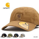 カーハート100289 ODESSA Cap Men's, Cotton Canvas Hat コットン キャップ カジュアル メンズ レディース 浅い ブラック ブラウン ネイビー グリーン グレー 帽子