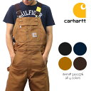 カーハート【carhartt】NEWR01 DUCK BIB OVERALL 102776 ダック ブラウン ブラック ネイビー オーバーオール サロペット ユニフォーム 大工 作業着 つなぎ【あす楽】【送料無料】