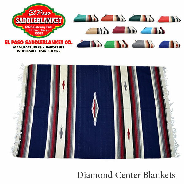 エルパソ ブランケット エルパソサドルブランケット【el paso saddleblanket】Diamond Center Blankets ブランケット ラグ アウトドア インテリア ネイティブ柄　アジアン雑貨　ネイティブ柄 11Color【あす楽】