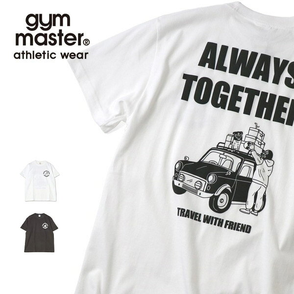 ジムマスター【gym master】G374715 5.6oz ALWAYS TOGETHER Tee Tシャツ 半袖 トップス バックプリント ユニセックス メンズ レディース【ネコポス発送】