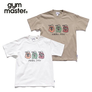 ジムマスター【gym master】G521792 7.4oz FEEL IT!刺繍Tee Tシャツ 半袖 コットン100% 綿 トップス ユニセックス メンズ レディース ホワイト 01 ベージュ 31 Mサイズ Lサイズ ドラマ 人事の人見 松田元太着用【ネコポス発送】