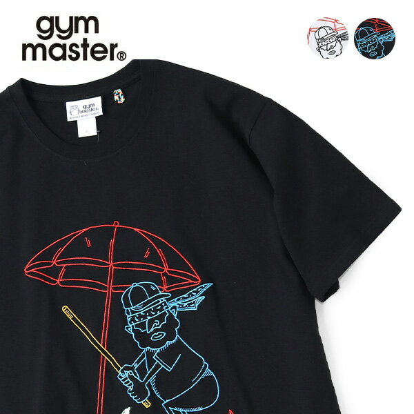 Rakuten - ジムマスター【gym master】G721704 7.4oz LETS DO FUN 刺繍TEE 半袖 トップス カットソー ユニセックス メンズ レディース ユニセックス クルーネック Tシャツ プリント カジュアル おじさん スイカ割り LET'S do FUN コットン ホワイト ブラック【ネコポス発送】