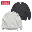 ヘルスニット【Healthknit】54006 クラシックスウェット クルーネック長袖 スウェットシャツ メンズ レディース トップス アッシュグレー ブラック...
