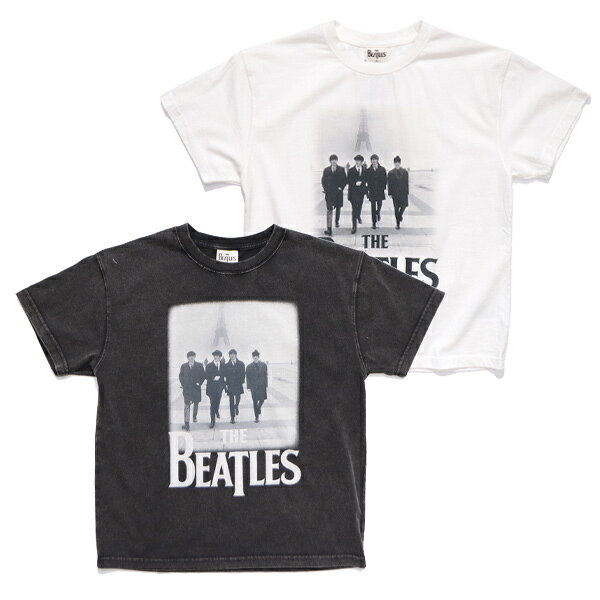 ジューシー【JUICY】25B-71504 THE BEATLES with 1964 Eiffel tower Tee トップス The Beatles ビートルズ バンド Tシャツ PHOTO エッフェル塔 Eiffel Tower スミクロ プリントTシャツ ヴィンテージ ロック メンズ レディース ユニセックス ストリート【ネコポス】