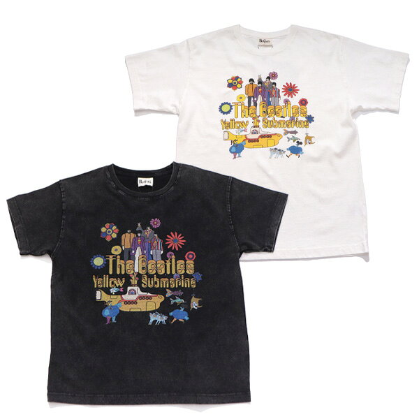 ジューシー【JUICY】26B-96332 THE BEATLES TEE トップス 半袖 Tシャツ プリントTシャツ ビートルズ Yellow Submarineイエローサブマリン バンド ロック ミュージック アーティスト メンズ レディース ユニセックス ブラック ホワイト ヴィンテージ ストリート【ネコポス】