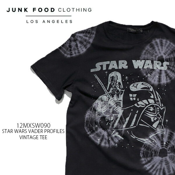 ジャンクフード クロージング【JUNK FOOD CLOTHING】12MXSW090 STAR WARS VADER PROFILES VINTAGE TEE 半袖 Tシャツ コットン ロゴ プリント メンズ レディース Tie Dye スターウォーズ アメカジ【ネコポス発送】