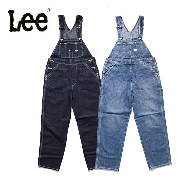 リー【Lee】LL1184 テーパードオーバーオール/サロペット TEPERED OVERALL スッキリシルエット DUNGAREES オールインワン デニム ジーンズ パンツ ボトムス レディース 女性 WOMENS 綿100% コットン インディゴブルー 中色ブルー 【送料無料】