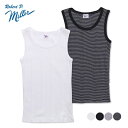 ロバート ピー ミラー【Robert P. Miller】808C Panel-rib Tanktop パネルリブ タンクトップ レディース ノースリーブ トップス インナー アンダーウェア 下着 女性用 ウィメンズ シンプル 無地 伸縮 綿100% フリーサイズ White White-B BLK-W2 Black【ネコポス発送】