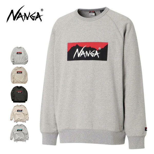 ナンガ【NANGA】NW2311-1F201 ECO HYBRID BOX LOGO SWEATSHIRT エコハイブリッドボックスロゴスウェットシャツ 長袖 スウェット プルオーバー フリース メンズ レディース ユニセックス 5color【送料無料】