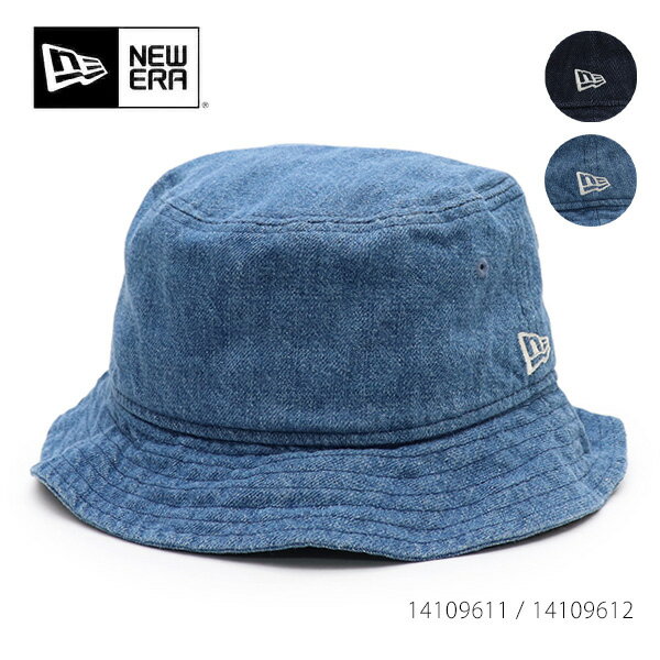 ニューエラ14109611 14109612 バケット01 Denim ウォッシュドデニム インディゴデニム バケットハット バケハ 帽子 刺繍 ユニセックス メンズ レディース ハット