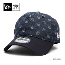 ニューエラ14109840 9TWENTY MLB Jacquard ニューヨーク・ヤンキース キャップ 920 NY 帽子 サイズ調整可能 ユニセックス メンズ レディース ネイビー×クローム ネイビーバイザー