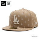 ニューエラ【NEW ERA】14109903 59FIFTY MLB Jacquard ロサンゼルス ドジャース キャップ 5950 LA 帽子 ユニセックス メンズ レディース カーキ×クローム【あす楽】【送料無料】