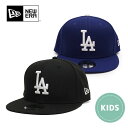 ニューエラ【NEW ERA】14524538 / 14524537 Youth 9FIFTY ロサンゼルス・ドジャース ブラック×ホワイト ダークロイヤル 95...