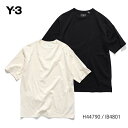 アディダス アディダス【adidas】Y-3/ワイスリー H44790 IB4801 BOXY SHORT SLEEVE TEE メンズ ロゴ 半袖 Tシャツ スポーティー コットン ジャージー BLACK ブラック CREAM WHITE クリーム ホワイト【あす楽】【送料無料】