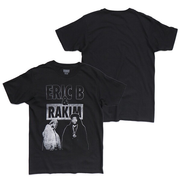 エリック B. ＆ ラキム【Eric B. & Rakim】 EBR-TEE EBR503 ERIC B & RAKIM TEE アーティスト ラップ アメカジ アーティスト Tシャツ ロックT バンドT ヒップホップ 半袖 トップス 正規品 本物 コットン ブラック BLACK【ネコポス発送】