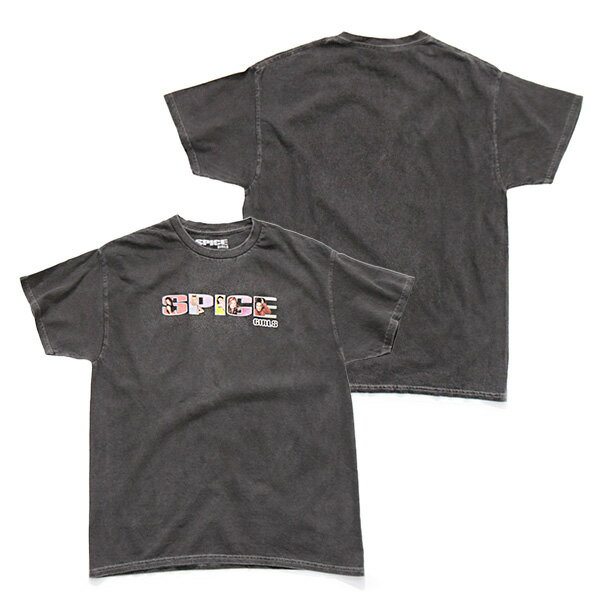 樂天商城 - スパイス・ガールズ【SPICE GIRLS】SPICE-LOGO 20011006 SPICE GIRLS TEE Tシャツ 半袖 ロックT ガールズグループ イギリストップス コットン100％ 綿 チャコール アメカジ 夏服 ポップ カジュアル ロゴT【ネコポス発送】