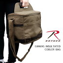 楽天ボブズ洋品店ロスコ 【Rothco】CANVAS INSULATED COOLER BAG 2608 クーラーバッグ クーラーボックス 保冷バッグ 斜め掛け ショルダーバッグ コットン キャンプ アウトドア ミリタリー 軍物