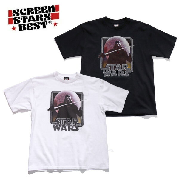 スクリーンスターズ ベスト【SCREEN STARS BEST】2522-SSBTSW12『STAR WARS』/ Tee(12) Tシャツ 半袖 ユニセックス メンズ レディース トップス WHITE BLACK ホワイト ブラック 映画 ムービー スター・ウォーズ ダース・ベイダー プリント 綿100％【ネコポス発送】