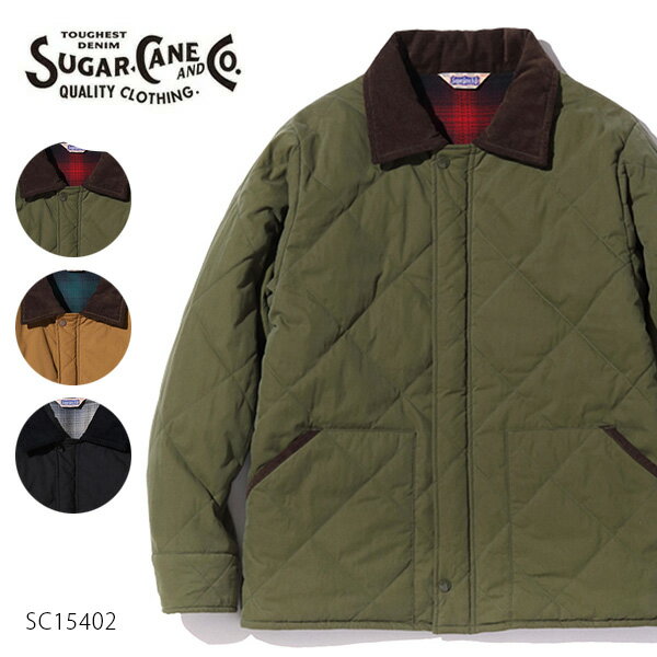 奬SUGARCANESC15402WEATHERCLOTHQUILTEDWORKJACKET㥱åȥƥ󥰥ɿ֥졼åĹµץ١åơ̵