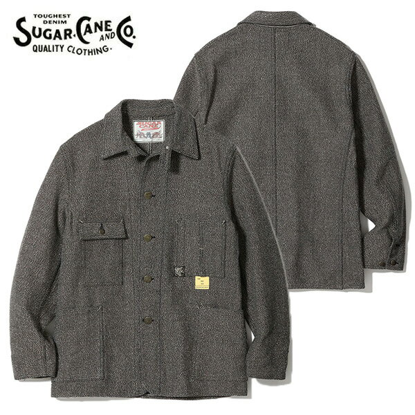 奬SUGAR CANESC15835 FICTION ROMANCE 16.7oz. INDIGO TWEED WORK COAT ǥ ...