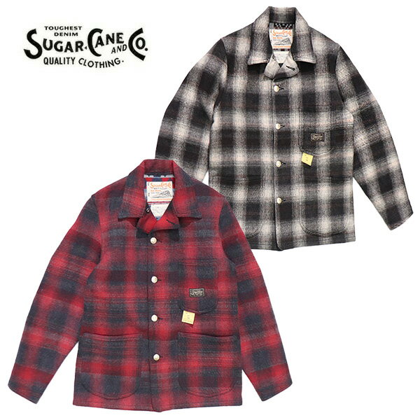 樂天商城 - シュガーケーン【SUGAR CANE】SC15843 WOOL JACQUARD WORK COAT ウール ジャカード ワークコート アウター ジャケット 東洋エンタープライズ チェック柄 ネイティブ柄 コットン100％ 日本製 秋冬 ワークウェア【送料無料】