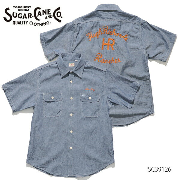 奬SUGAR CANESC39126 SHORT SLEEVE SHIRT Ⱦµ ֥롼 ѥå    åȥ ֥롼 ץ  ١å̵