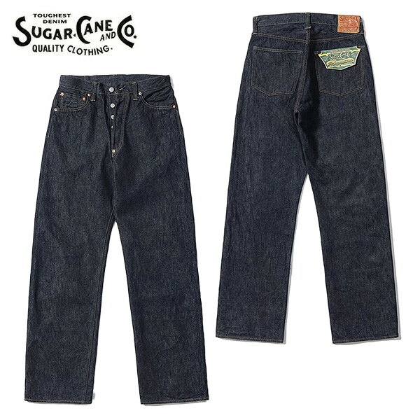 樂天商城 - シュガーケーン【SUGAR CANE】SC42025 13oz. DENIM WAIST OVERALLS STANDARD DENIM ブルーデニム ワークパンツ 王道 太め ジーンズ ヴィンテージデニム コットン 綿100％ 13オンス メンズ シンプル 日本製 パンツ ボトムス【送料無料】