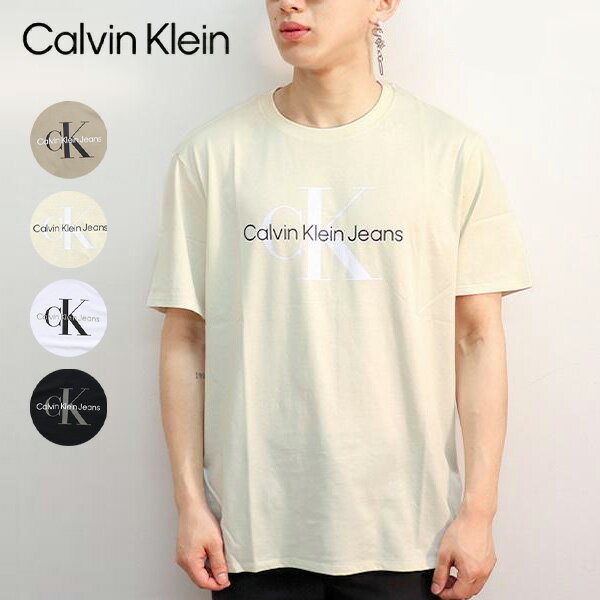 樂天商城 - カルバン・クライン【Calvin Klein】40DC813 SS GRAPHIC TEE メンズ レディース ロゴ Tシャツ 半袖 プリント トップス 人気 定番 BONE WHITE TEE クリーム シンプル NY【ネコポス発送】