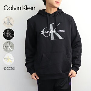 カルバン・クライン ジーンズ【Calvin klein Jeans】40GC201 MONOGRAM LOGO HOODIE パーカー プルオーバーフーディー メンズ ロゴ Tシャツ 長袖 フード 裏起毛 トップス 人気 定番【あす楽】【送料無料】