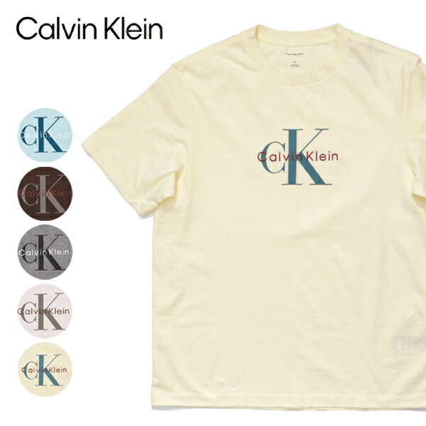 樂天商城 - カルバン・クライン【Calvin Klein】4RB862G SS HERO MONOLOGO TEE 20S Tシャツ ロゴ 半袖 トップス シンプル ベーシック メンズ レディース 綿 コットン100％ CK クルーネックTシャツ ストリート ゆったりTシャツ カジュアル ツートーンモノグラム【ネコポス発送】