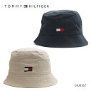 トミーヒルフィガー【TOMMY HILFIGER】69J8367 バケットハット ハット バケハ メンズ レディース キャップ HAT 帽子 ロゴ STONE ストーン ネイビー NAVY ユニセックス【ネコポス発送】