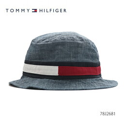 トミーヒルフィガー【TOMMY HILFIGER】78J2681 バケットハット ハット バケハ メンズ レディース キャップ HAT 帽子 ロゴ ブルー BLUE ユニセックス【ネコポス発送】