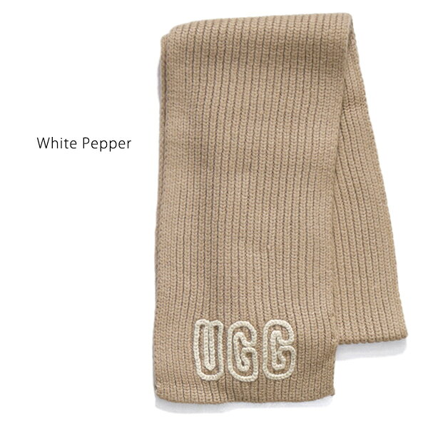 ボブズ洋品店のアグ【UGG】102787 Chunky Crafted Rib Scarf チャンキー クラフテッド リブ スカーフ マフラー ロゴ レディース LADIES オールジェンダー プレゼント ギフト 防寒 冬 ブランド クリスマス 通勤 通学 厚手【送料無料】｜アングル2