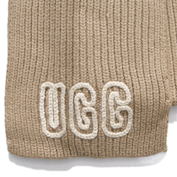 ボブズ洋品店のアグ【UGG】102787 Chunky Crafted Rib Scarf チャンキー クラフテッド リブ スカーフ マフラー ロゴ レディース LADIES オールジェンダー プレゼント ギフト 防寒 冬 ブランド クリスマス 通勤 通学 厚手【送料無料】｜アングル3