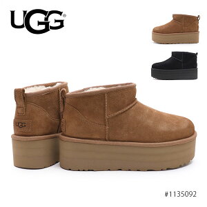 【UGG/アグ】正規品 1135092 レディース Classic Ultra Mini Platform クラシック ウルトラ ミニ プラットフォーム ムートン スエード 厚底 オーストラリア ギフト 人気 ショートブーツ ショートムートン【あす楽】【送料無料】