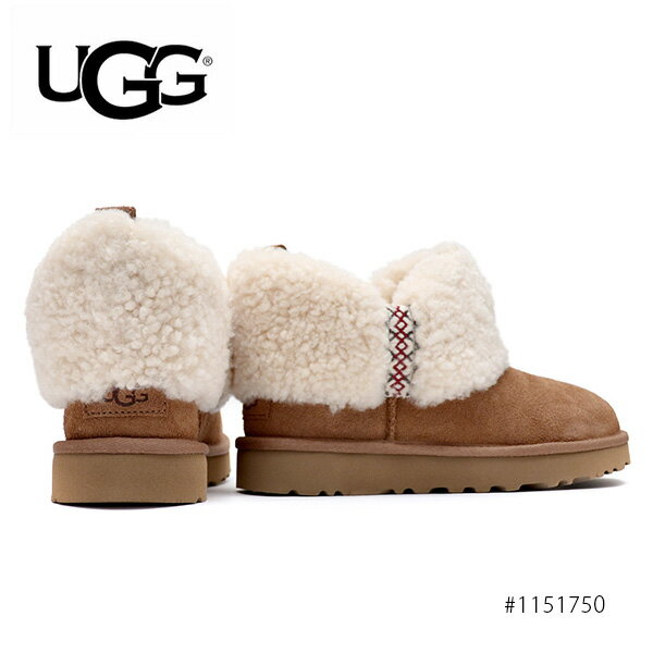 ブランド 【UGG/アグ】 モデル名 ULTRA MINI BRAID 品番 1151750 カラー CHESTNUT サイズ US6(約23cm) / US7(約24cm) / US8(約25cm) ディテール ・アッパー：スエード ・履き口：シープスキン ・ヴァンプライニング：（ウール60%、リヨセル40%） ・ヒールの高さ：約3cm 原産国 ベトナム アイテム説明 アグはセレブが愛用していることで知られ、多くのファッション誌でも取り上げられる高品質のブーツブランドです。 着脱が簡単な低めのシャフトで知られるULTRA MINIをアレンジした『ウルトラミニブレイド』 履き口に豪華なシープスキンを使用、肌触りが良く暖かいので寒い季節に活躍します。 自分用ではもちろん、大切な方へのプレゼントにもおすすめです。 その他UGGはこちら☆★ ※メーカー規定サイズ参照 履き始めは窮屈に感じることがありますが、次第に足に馴染んできます。 セキュリティ・ラベル及びセキュリティ・ステッカーの付属されていない商品も混在しております。 お届け致します商品にセキュリティー・ラベル及びセキュリティ・ステッカーが付属されていない場合も御座いますが、 信頼のおける確かなルートからの仕入された商品ですので、偽造品である心配はございません。 入荷時期により、ロゴの仕様が変更になる場合がございます。 ご注意 商品はお使いのPCや携帯電話の環境や画質により、掲載画像の色味が実物と若干異なる場合がございます。 海外より正規並行輸入を行っておりますが、仕入れ方法等により箱等の付属品がない場合や箱やケース等に傷や汚れがある場合がございます。 ※天然皮革を使用している商品について シワ・キズ・色むらが散見されますが不良品ではございません。 天然素材特有の質感、味わいをお楽しみ頂ければ幸いです。 ※素材の風合いを損なわないよう染色しております為、色の個体差や摩擦・湿気などによる色落ち・色移りの可能性がございます。 またアッパーは水濡れに弱い性質ですので、ご使用時や収納の際にはご注意ください。 ※並行輸入の商品です。製品タグの一部がカットされておりますので、ご了承願います。タグカットの画像はイヤマフを参照しております。