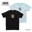 ヴァンズ ペアTシャツ バンズ【VANS】PEACE PUP SS TEE VN0006DE メンズ レディース Tシャツ トップス プレゼント ロゴ スケーター 半袖 Tシャツ ベーシック クラシックフィット コットン BLACK BLUE GLOW【ネコポス発送】