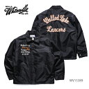 ホワイツビル【WHITES VILLE】WV15389 NYLON COACH JACKET コーチジャケット ナイロン メンズ 長袖 ジャケット アウター 羽織り ロゴ シンプル 日本製 BLACK 【送料無料】