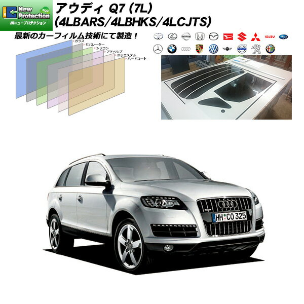 アウディ Q7 (7L) (4LBARS/4LBHKS/4LCJTS) IRニュープロテクション リアセット カット済みカーフィルム UVカット スモーク