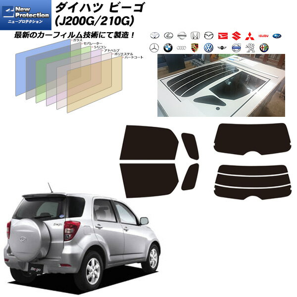 ダイハツ ビーゴ (J200G/210G) ニュープロテクション リアセット カット済みカーフィルム UVカット スモーク