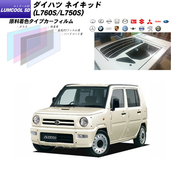 ダイハツ ネイキッド (L760S/L750S) ルミクールSD リアセット カット済みカーフィルム UVカット スモーク