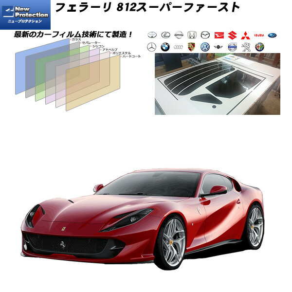 フェラーリ 812スーパーファースト ニュープロテクション カット済みカーフィルム リアセット