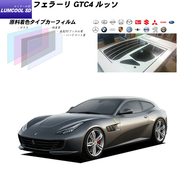 フェラーリ GTC4 ルッソ () ルミクールSD リアセット カット済みカーフィルム UVカット スモーク