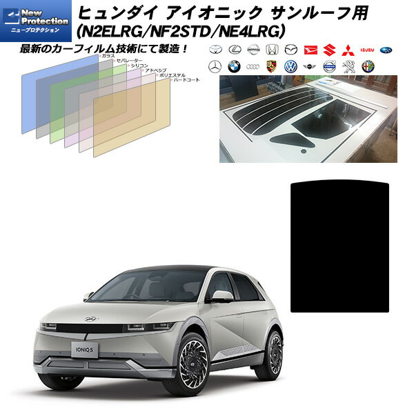 ヒュンダイ アイオニック (N2ELRG/NF2STD/NE4LRG) サンルーフ用 ニュープロテクション UV99%CUT カット済みカーフィルム